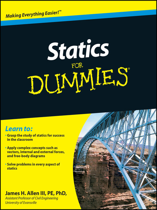 Imagen de portada para Statics For Dummies